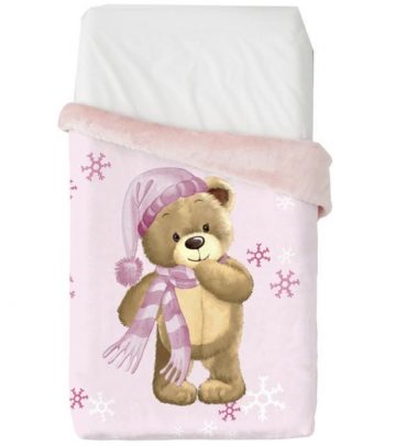 manta baby vip oso rosa